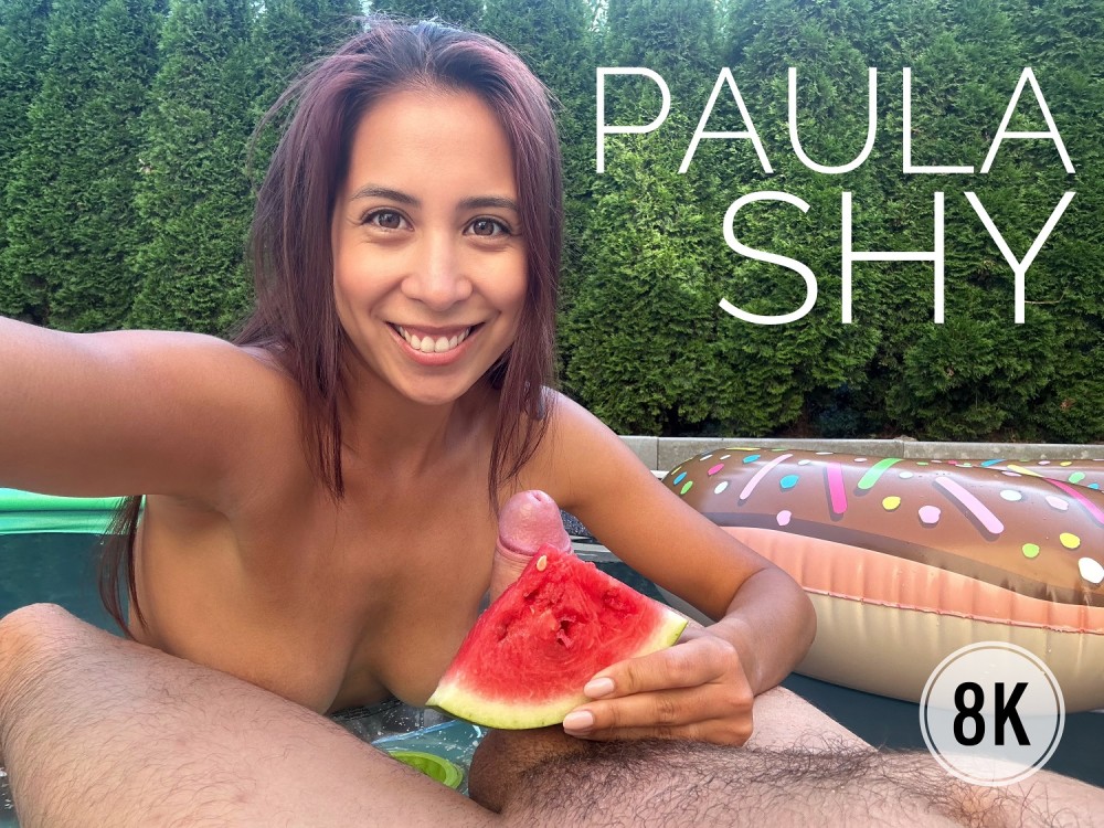 With Paula In The Pool VR porn with Paula Shy from PS-Porn studio